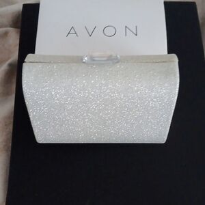 Avon Silver Sparkle Clutch